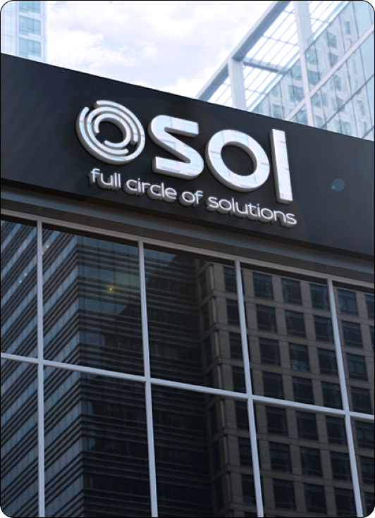 Osol logo on a building